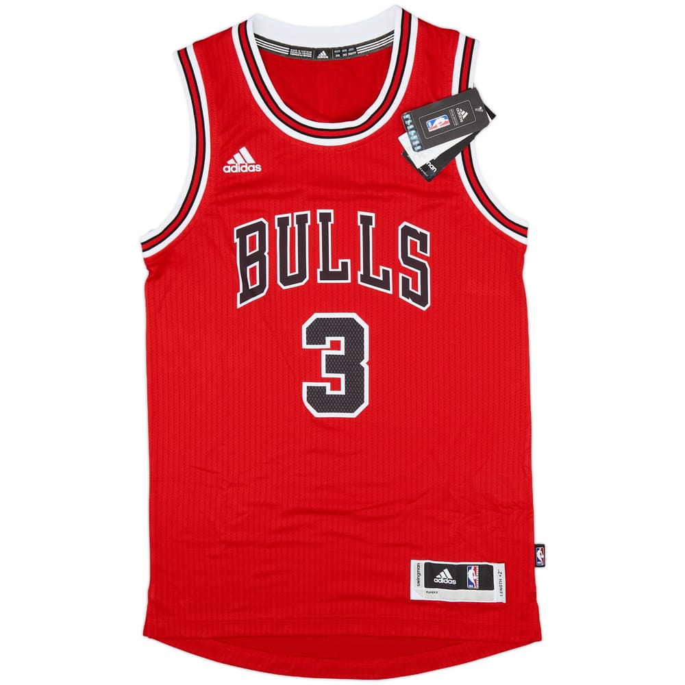 2016-17 Chicago Bulls Wade #3 adidas Swingman Away Jersey (XS)