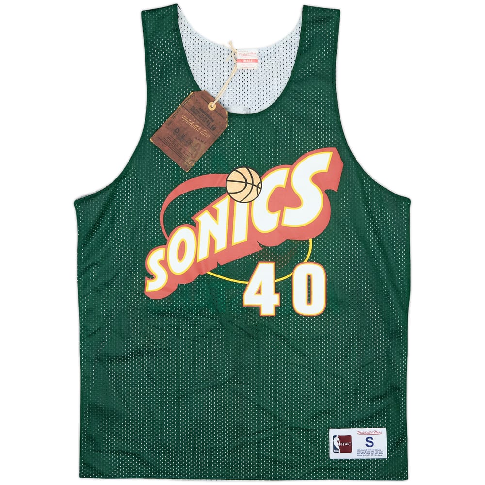 1996 Seattle SuperSonics/NBA All-Star Kemp #40 Mitchell & Ness Reversible Jersey (S)
