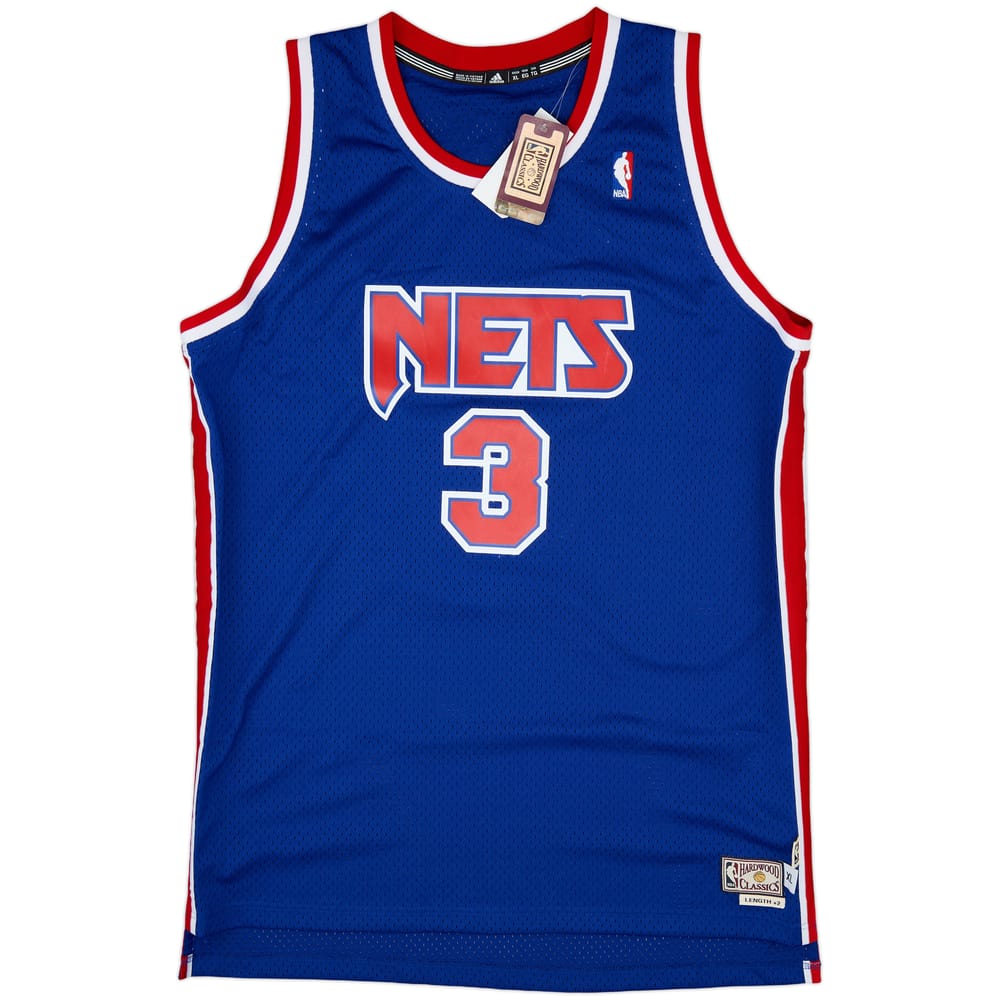 1991-92 New Jersey Nets Petrovic #3 adidas Hardwood Classics Swingman Away Jersey (XL)