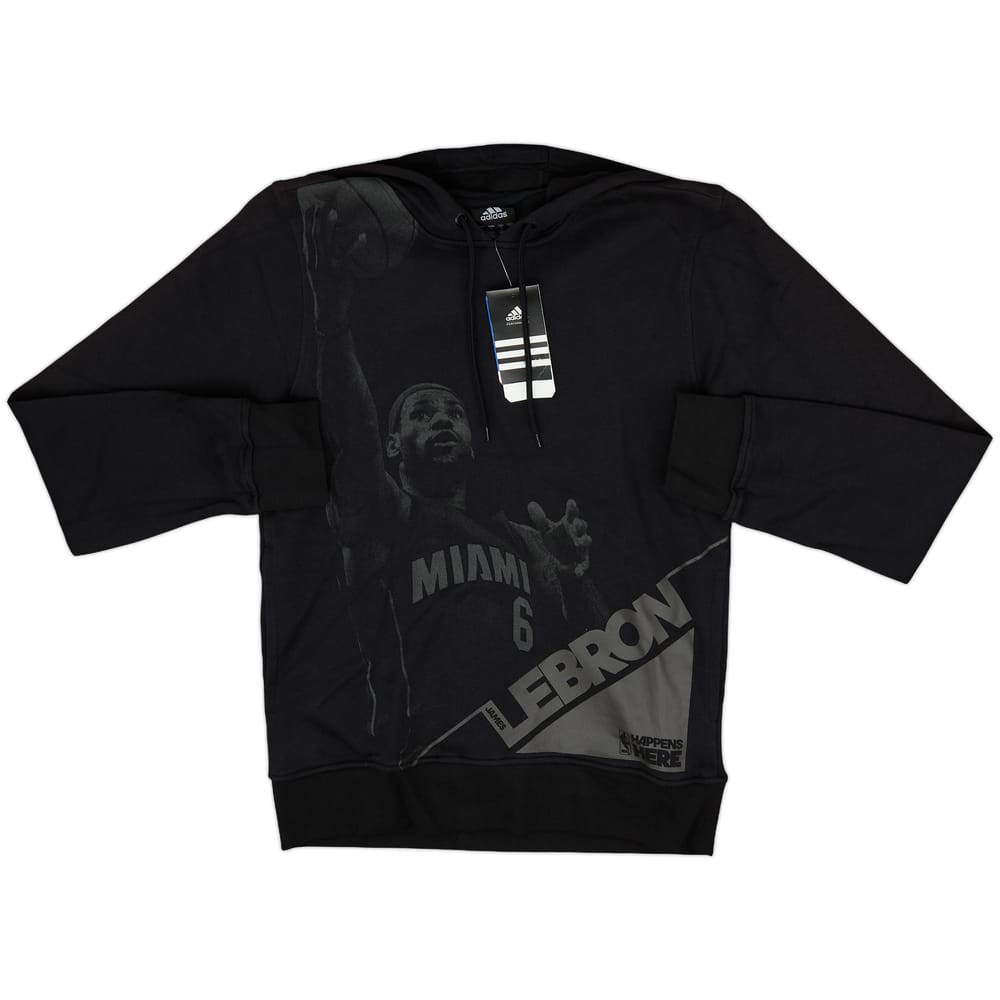 2011-12 Miami Heat LeBron James adidas Hooded Sweat Top (S)