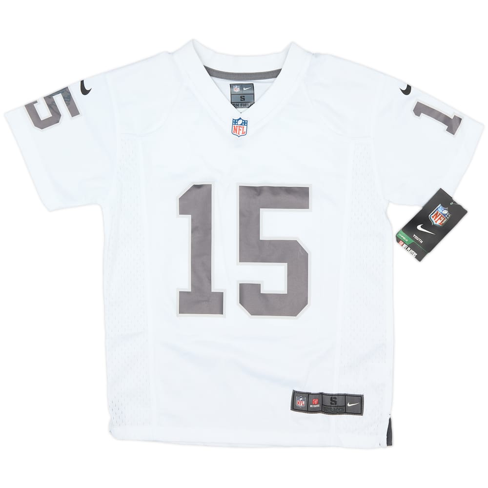 2015-17 Oakland Raiders Crabtree #15 Nike Game Away Jersey (S.Boys)