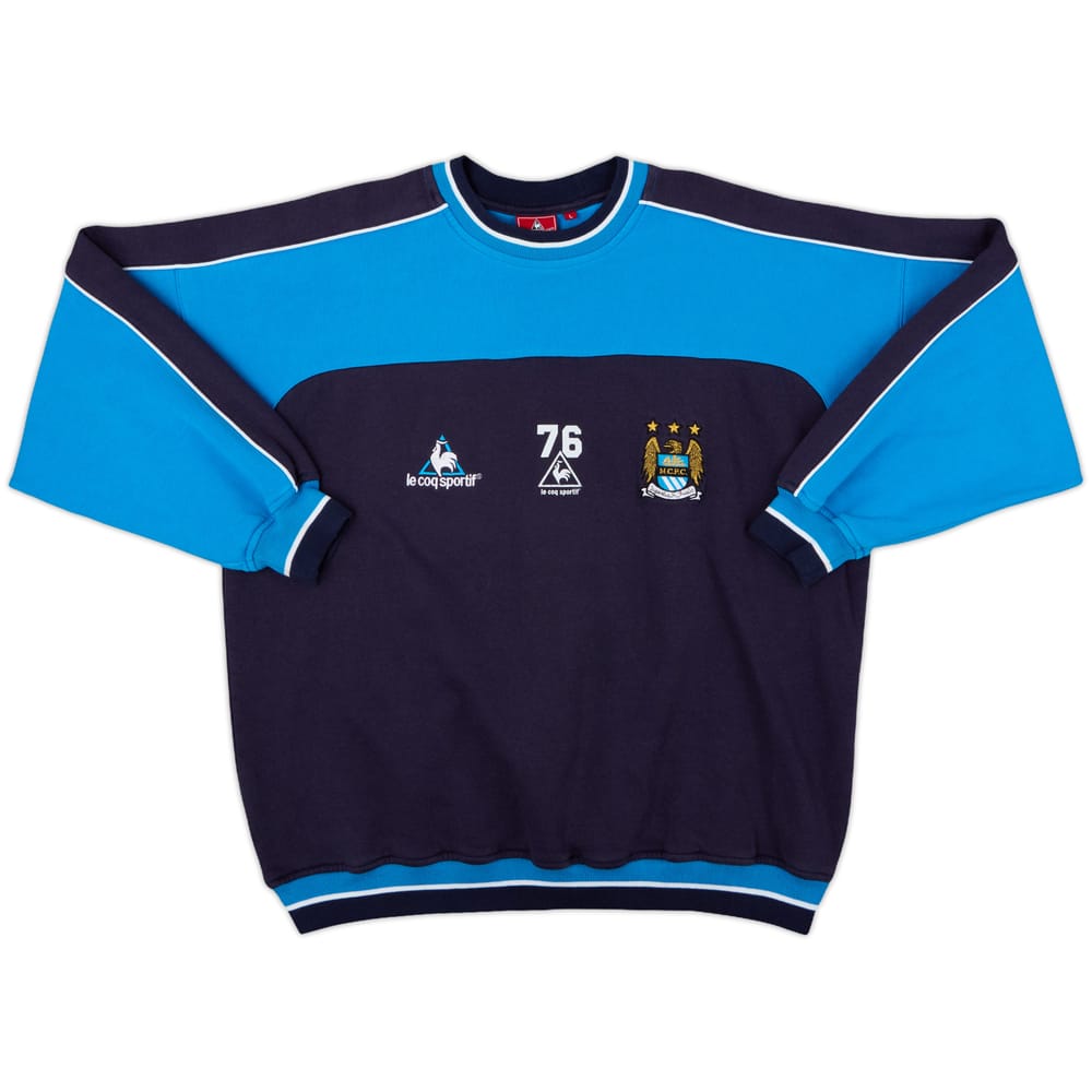 1999-00 Manchester City Le Coq Sportif Player Issue Sweat Top #76 - 7/10 - (L)