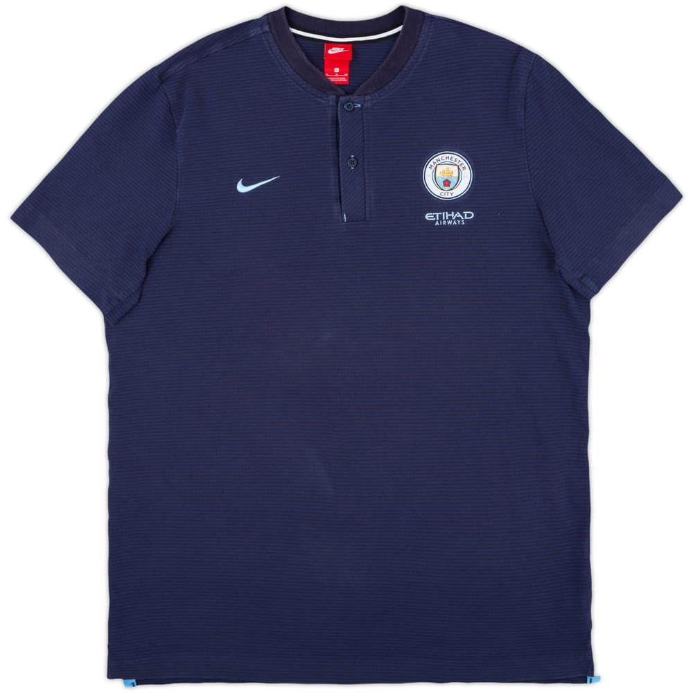 2017-18 Manchester City Nike Polo Shirt - 8/10 - (XL)