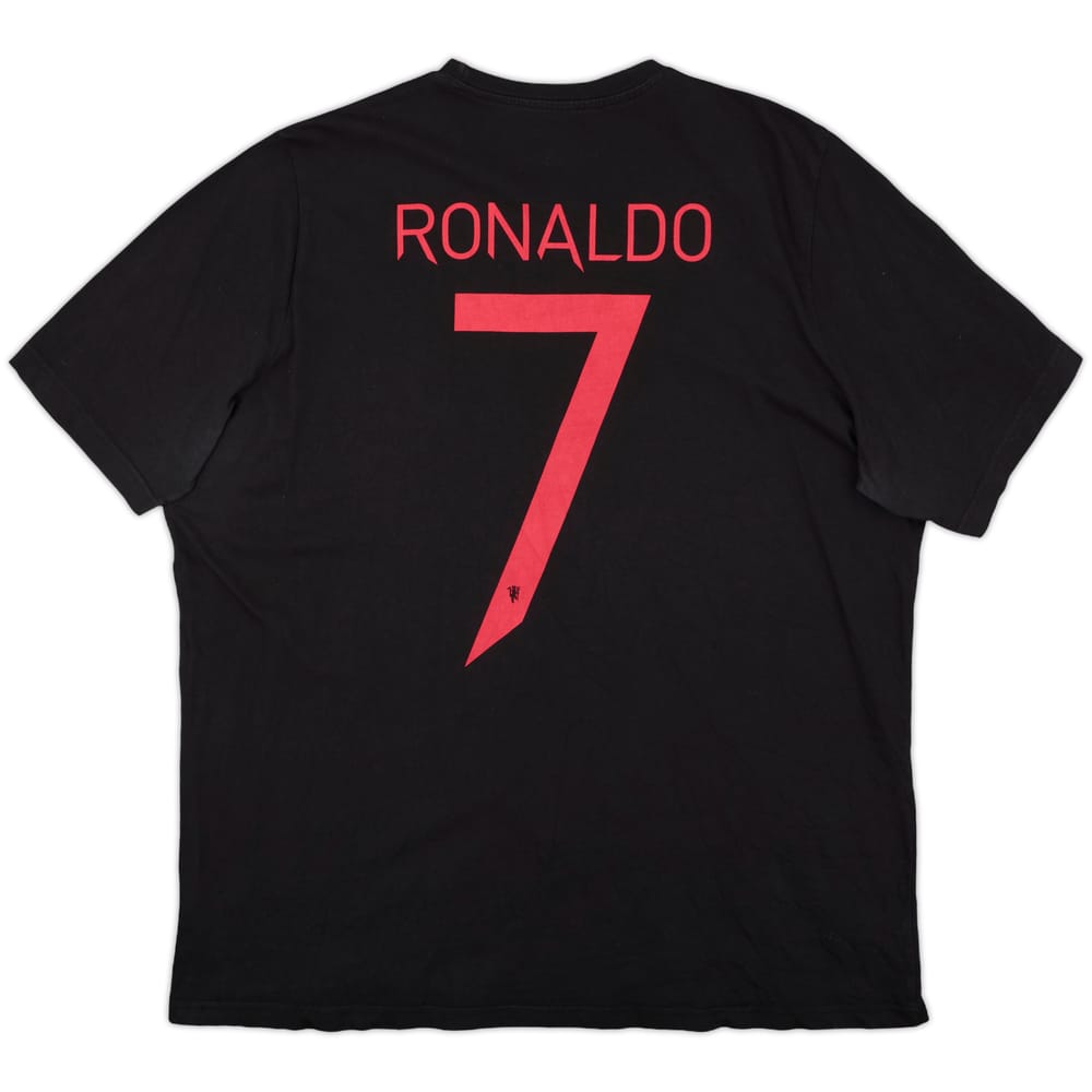 2021-22 Manchester United adidas Cotton Tee Ronaldo #7 - 9/10 - (XXL)