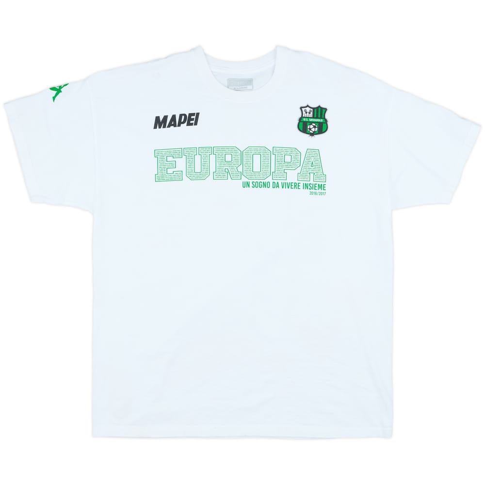 2016-17 Sassuolo 'Europa' Kappa Cotton Tee - 6/10 - (XL)