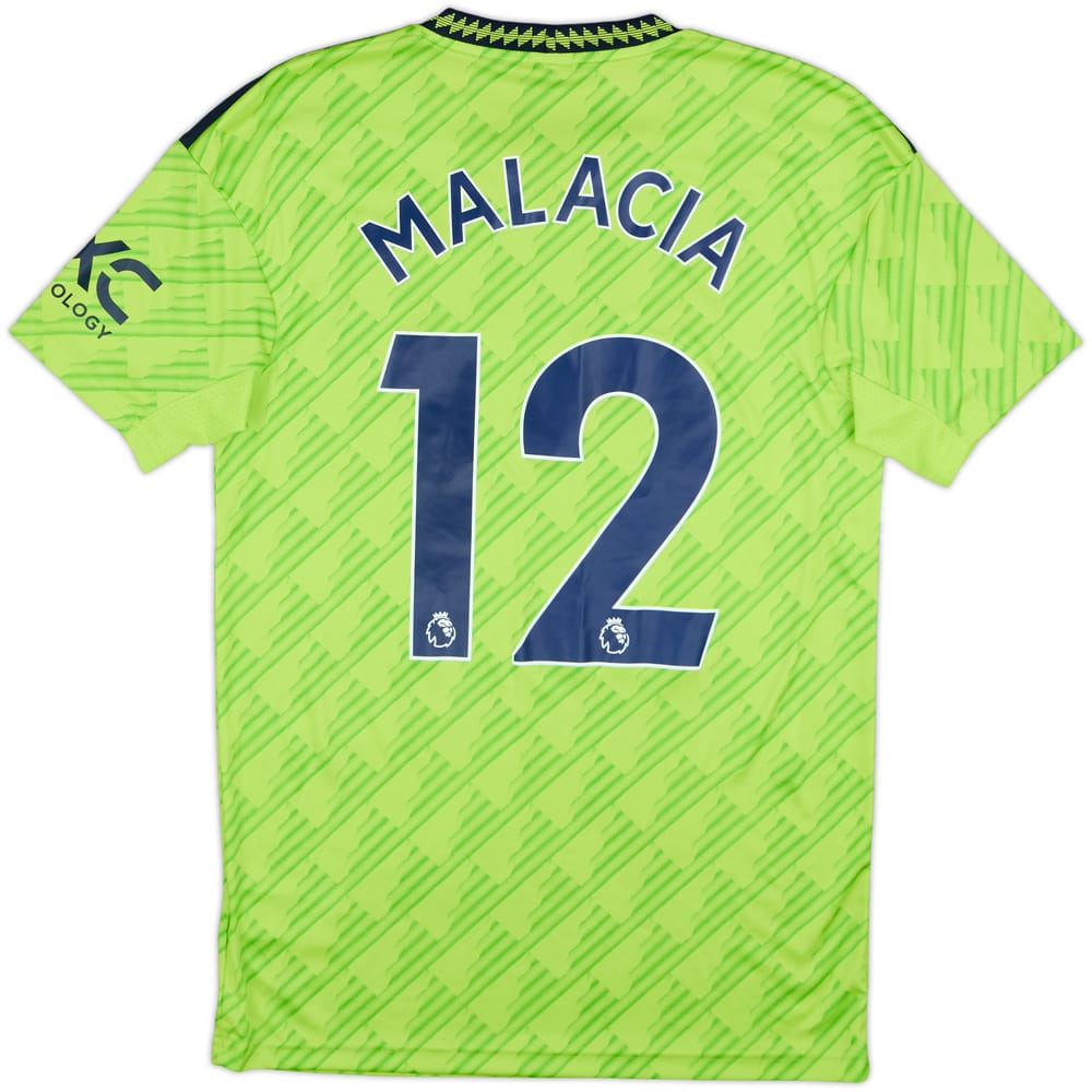 2022-23 Manchester United Third Shirt Malacia #12 - 8/10 - (S)