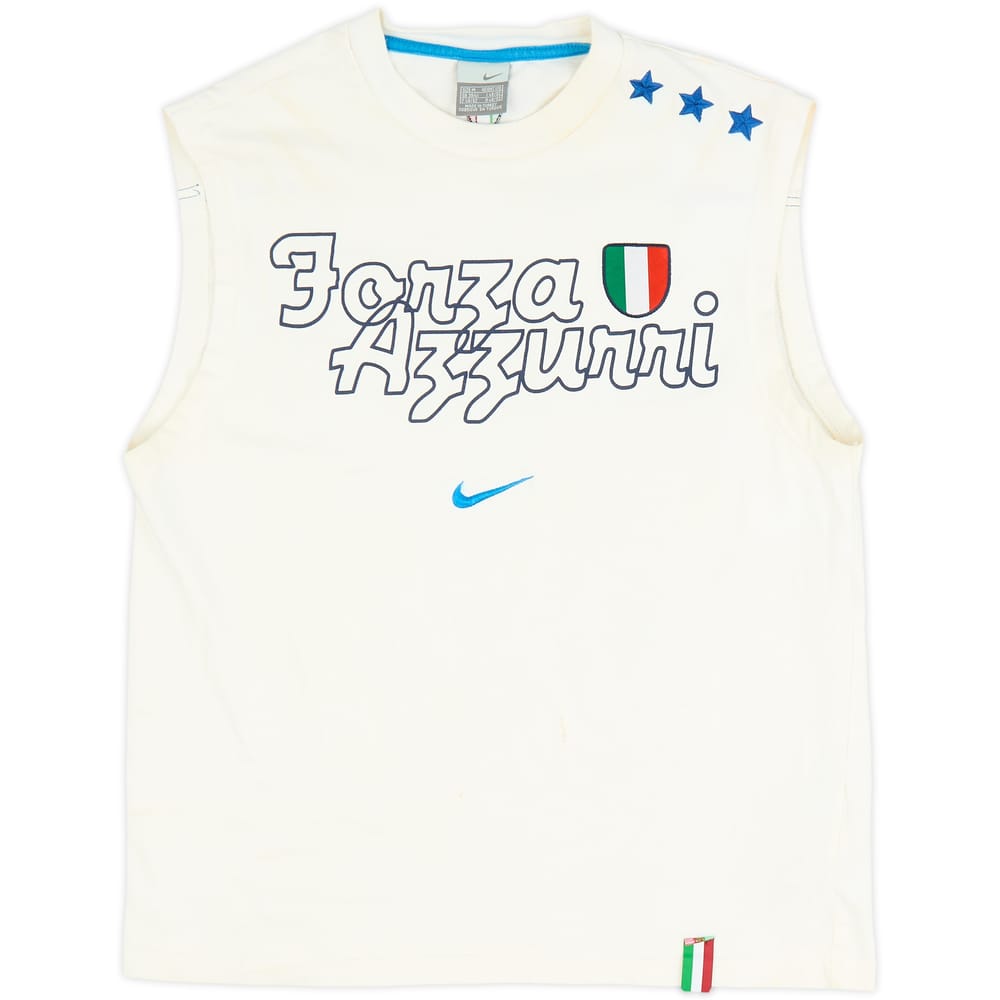 2004-06 Italy Nike Cotton Vest - 5/10 - (M)