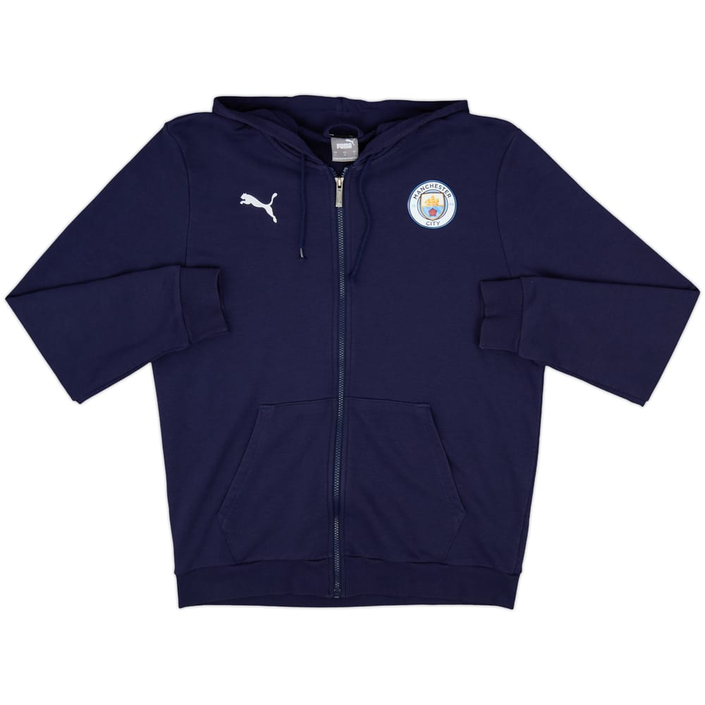 2020-21 Manchester City Puma Hooded Track Jacket - 9/10 - (L)