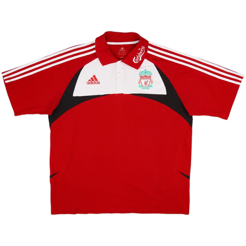 2007-08 Liverpool adidas Polo Shirt - 7/10 - (L)