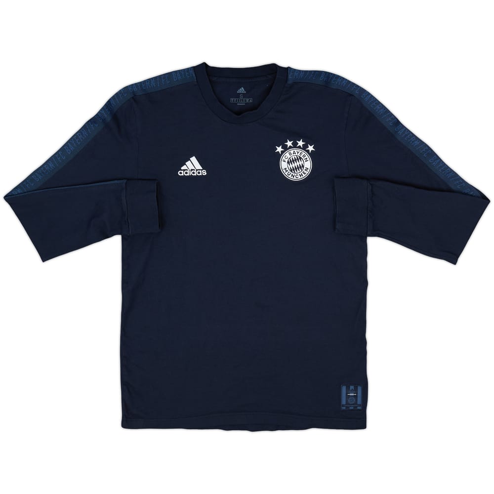 2019-20 Bayern Munich adidas L/S Cotton Tee - 8/10 - (S)