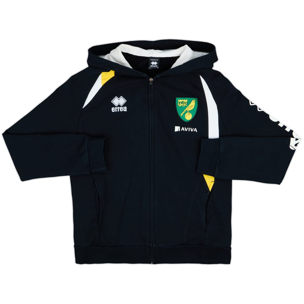 2012-13 Norwich Errea Hooded Track Jacket - 7/10 - (S)
