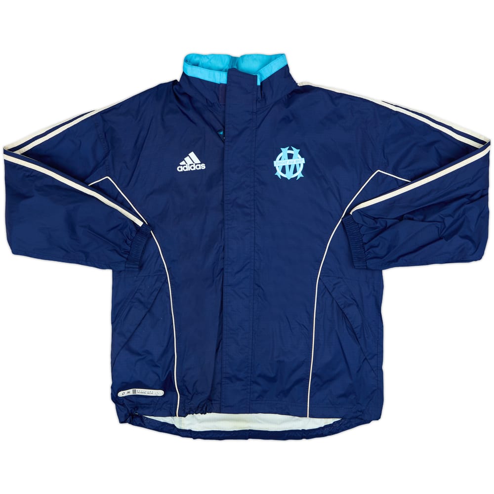 2000-01 Olympique Marseille adidas Hooded Rain Jacket - 5/10 - (S)