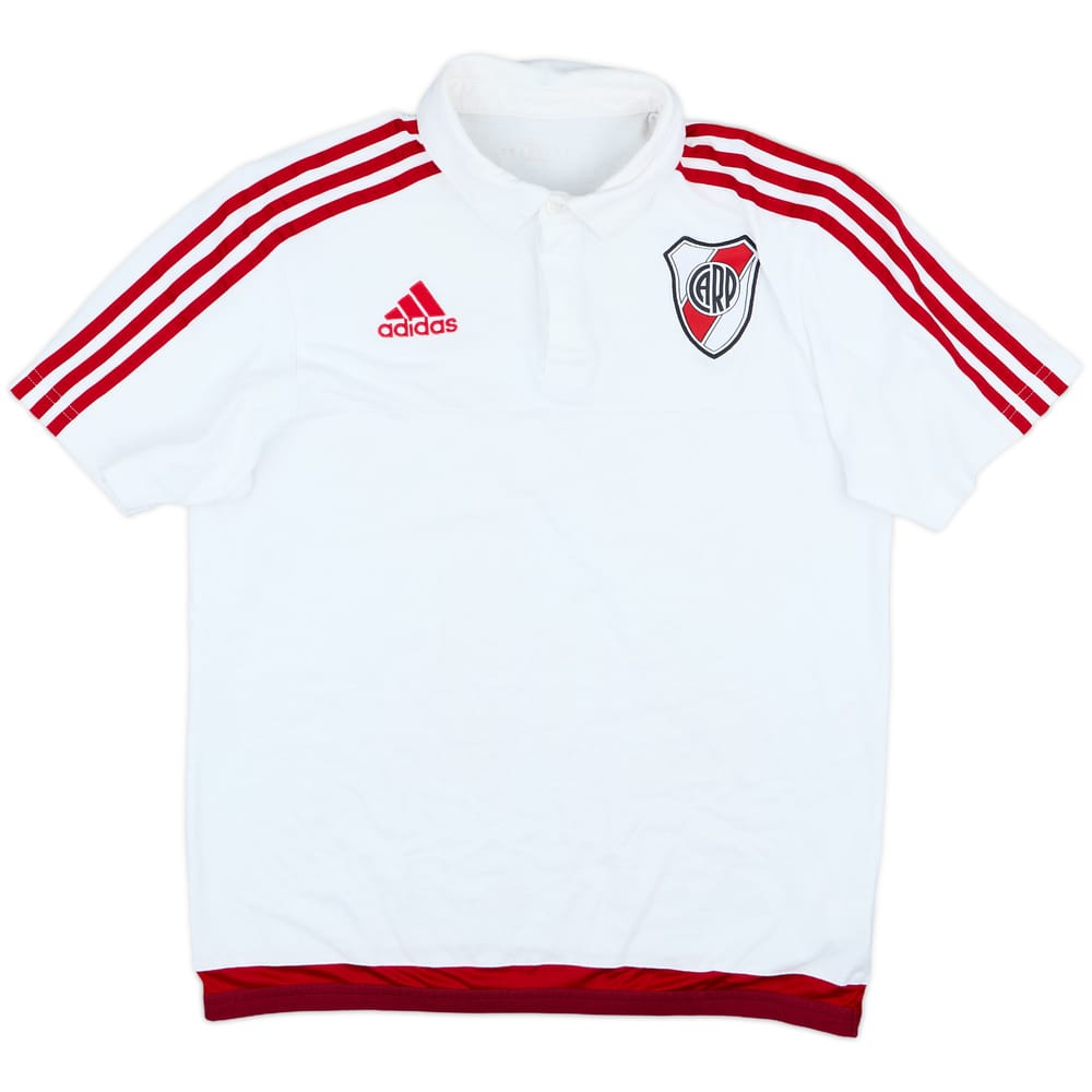 2017-18 River Plate adidas Polo Shirt - 7/10 - (M)