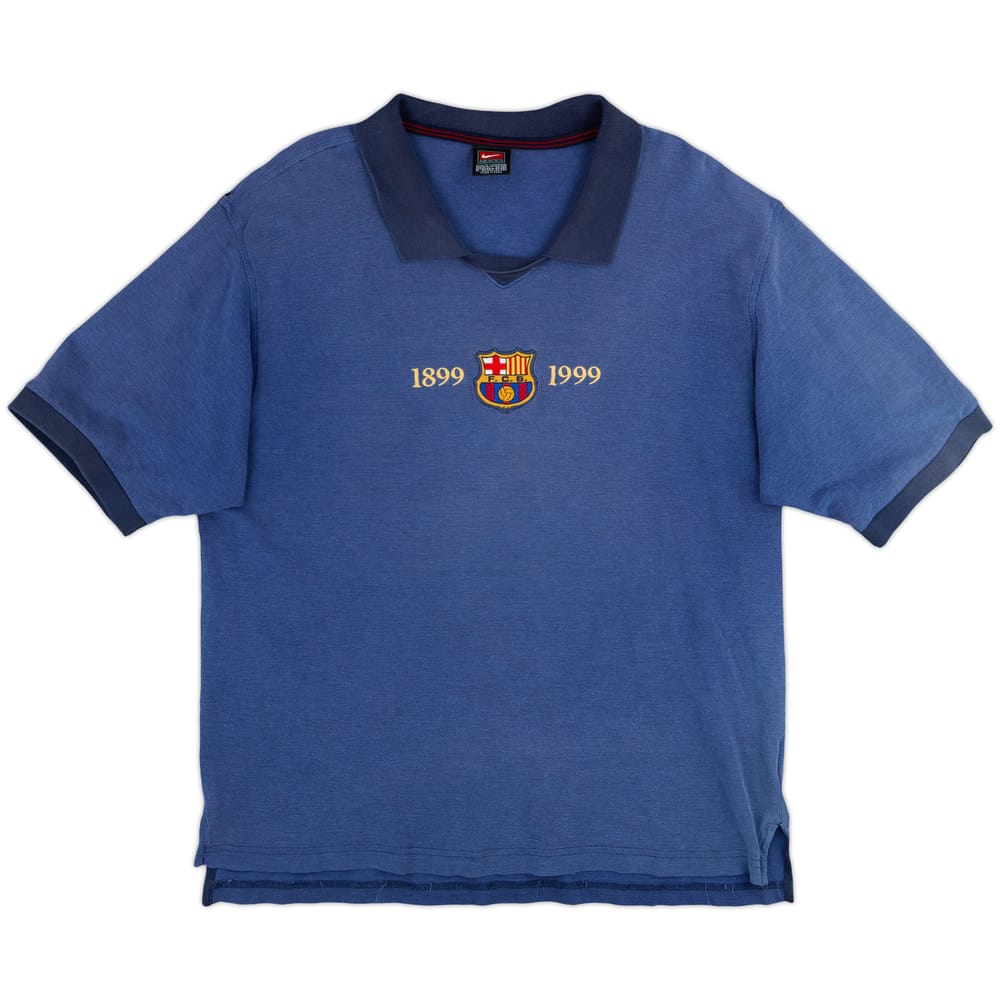 1999-00 Barcelona Nike Centenary Polo Shirt - 5/10 - (XL)