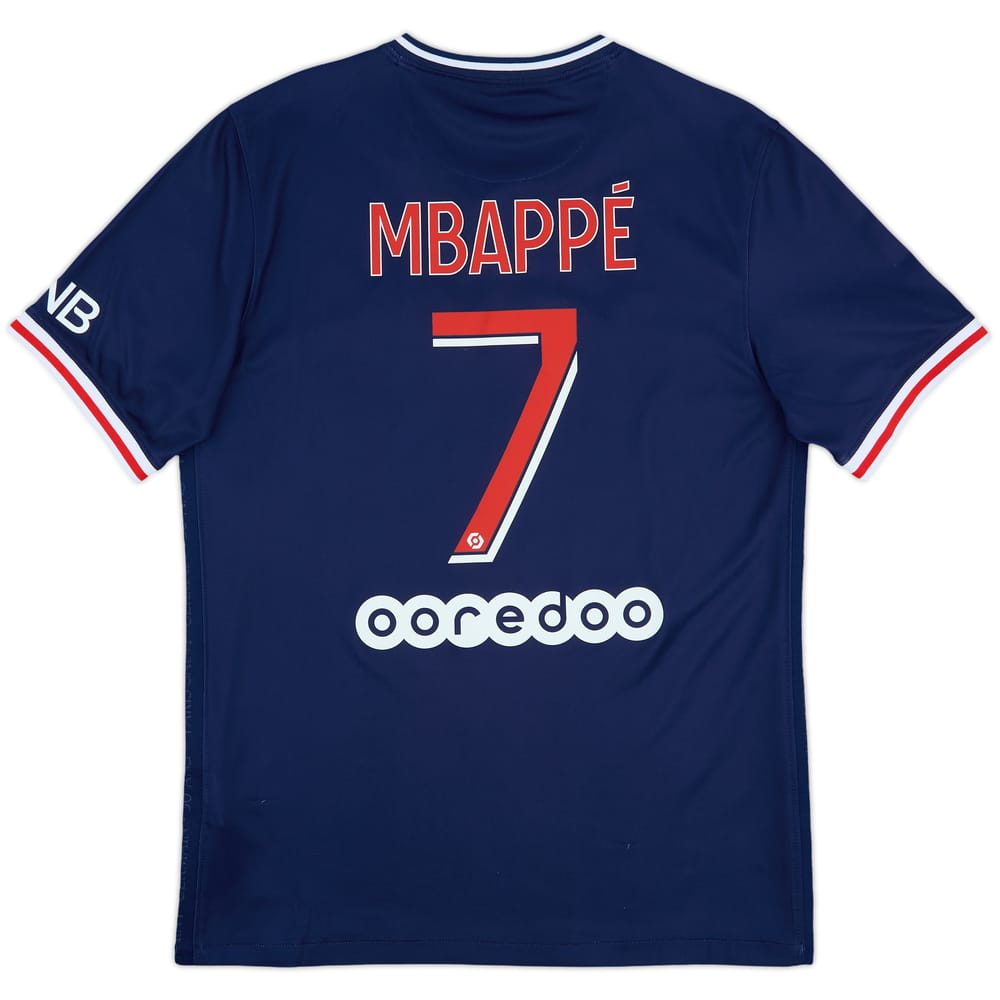 2020-21 Paris Saint-Germain Home Shirt Mbappe #7 - 8/10 - (M)