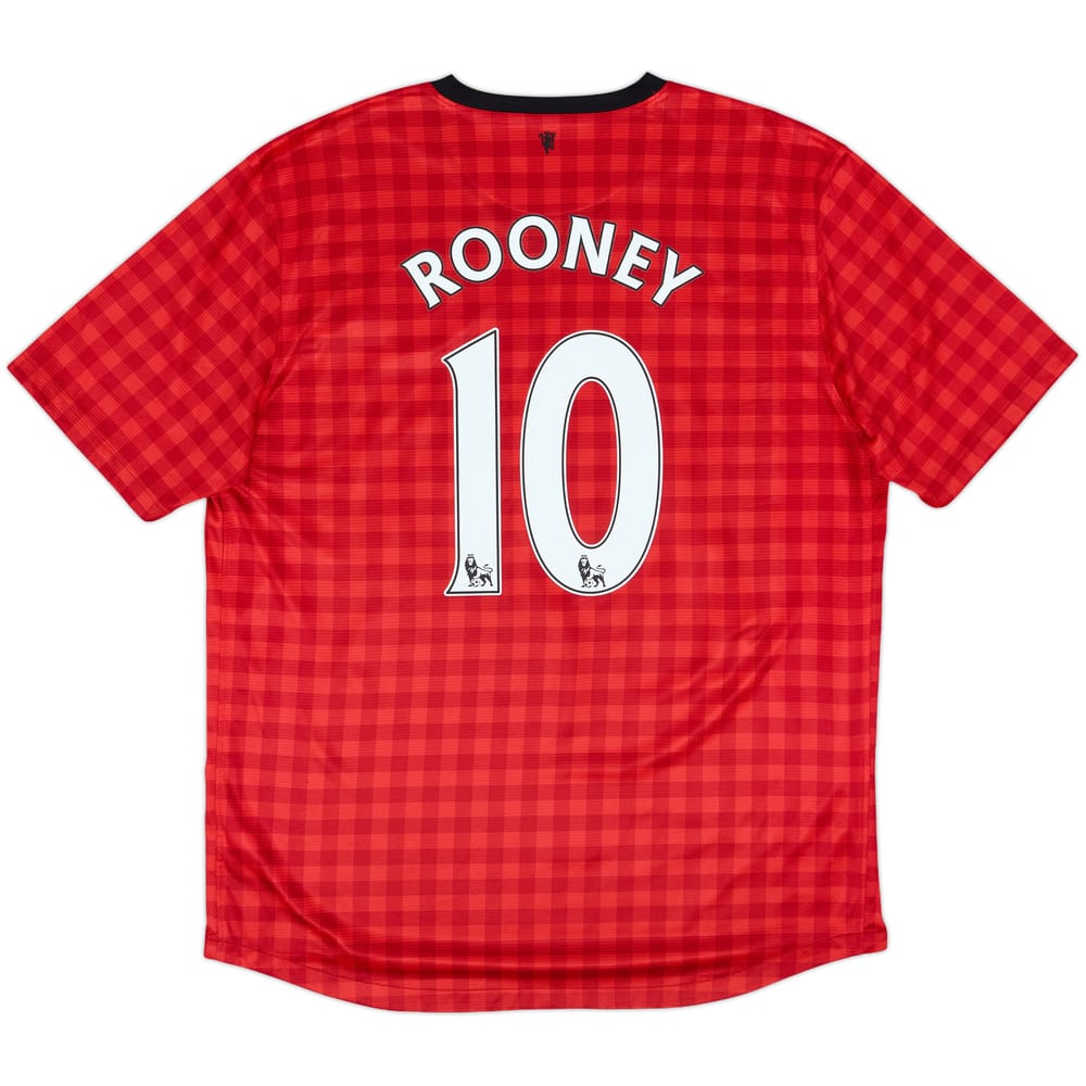 2012-13 Manchester United Home Shirt Rooney #10 - 6/10 - (XL)