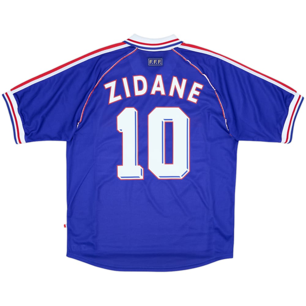 1998-00 France Home Shirt Zidane #10 - 8/10 - (XL)