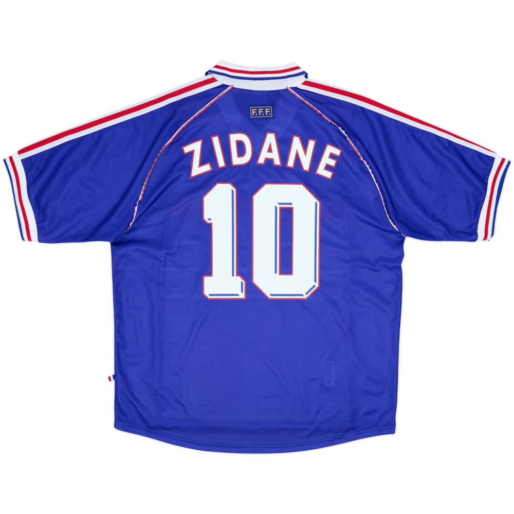 1998-00 France Home Shirt Zidane #10 - 10/10 - (XL)
