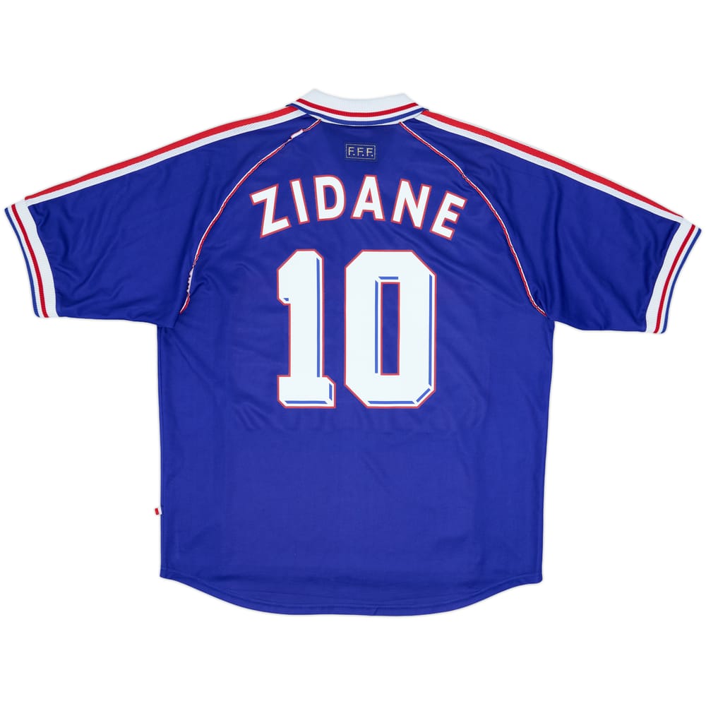 1998-00 France Home Shirt Zidane #10 - 9/10 - (XL)