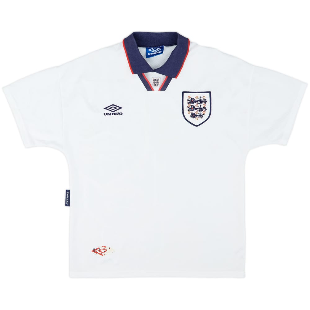 1993-95 England Home Shirt - 5/10 - (M)