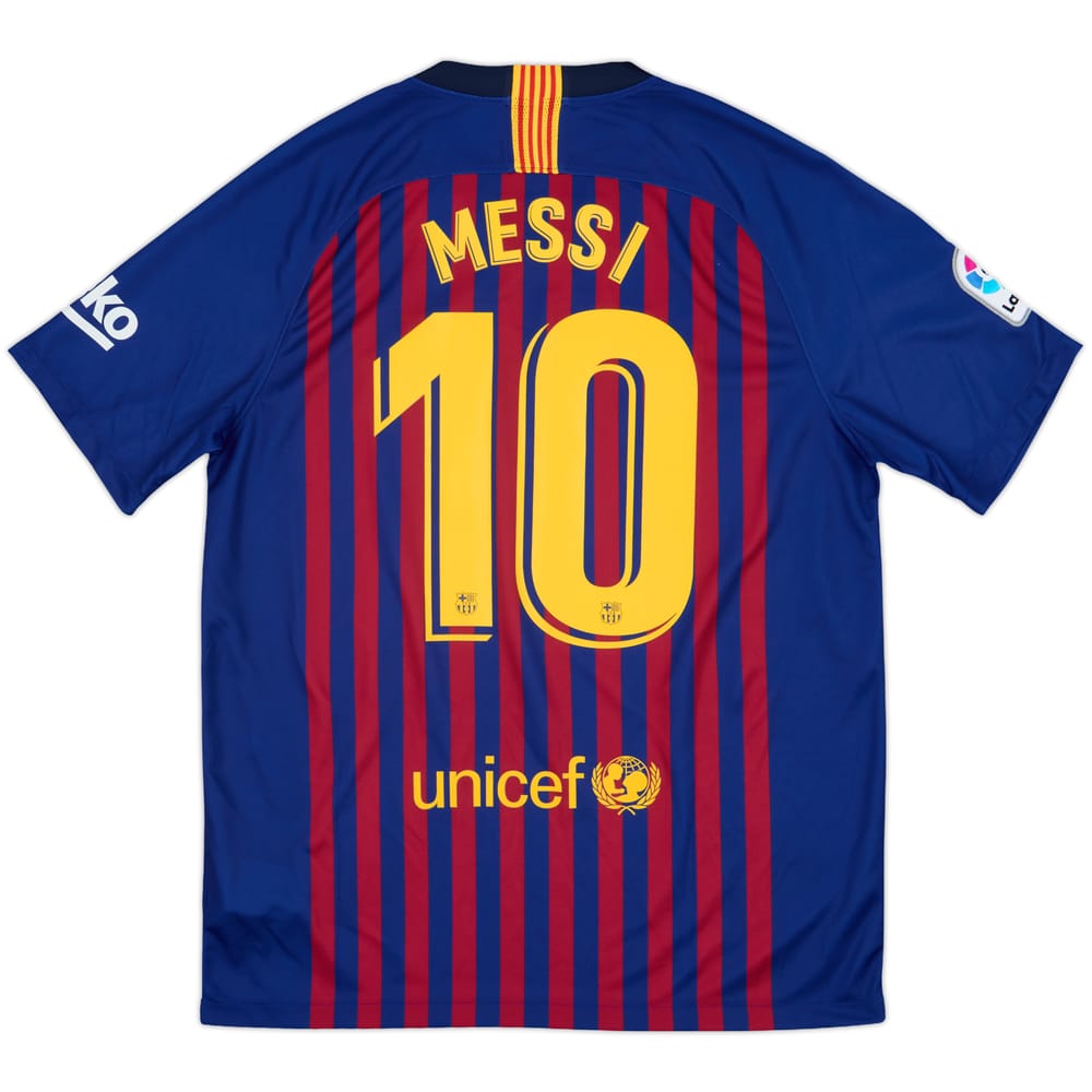 2018-19 Barcelona Home Shirt Messi #10 - 10/10 - (L)