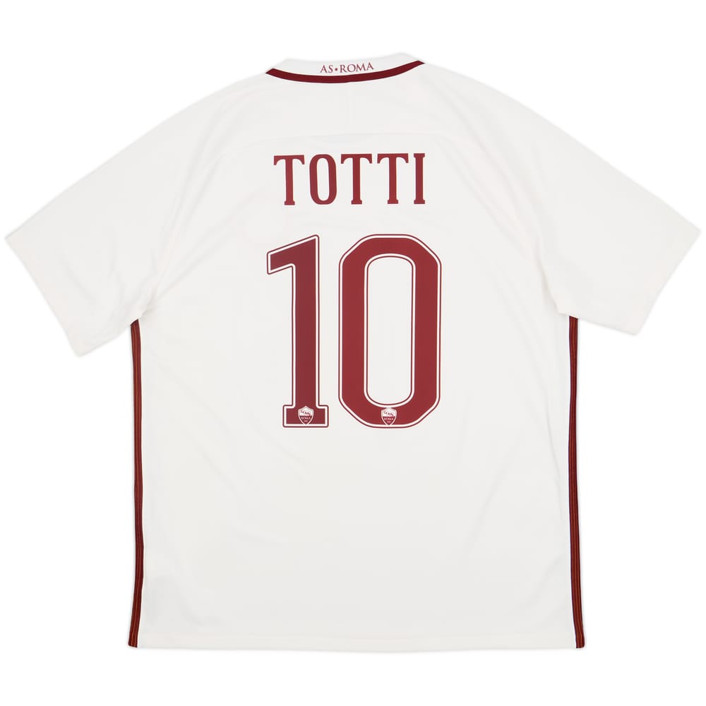 2016-17 Roma Away Shirt Totti #10 - 7/10 - (XL)