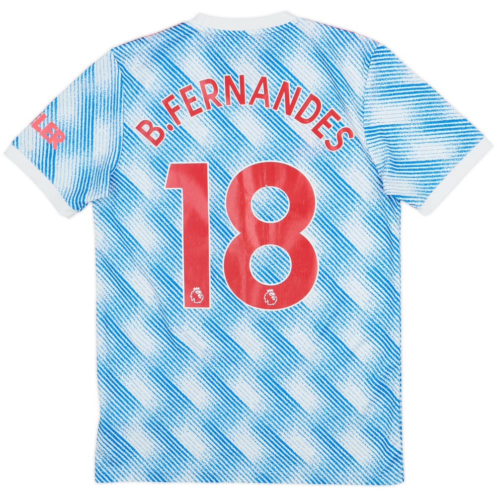 2021-22 Manchester United Away Shirt B.Fernandes #18 - 6/10 - (S)