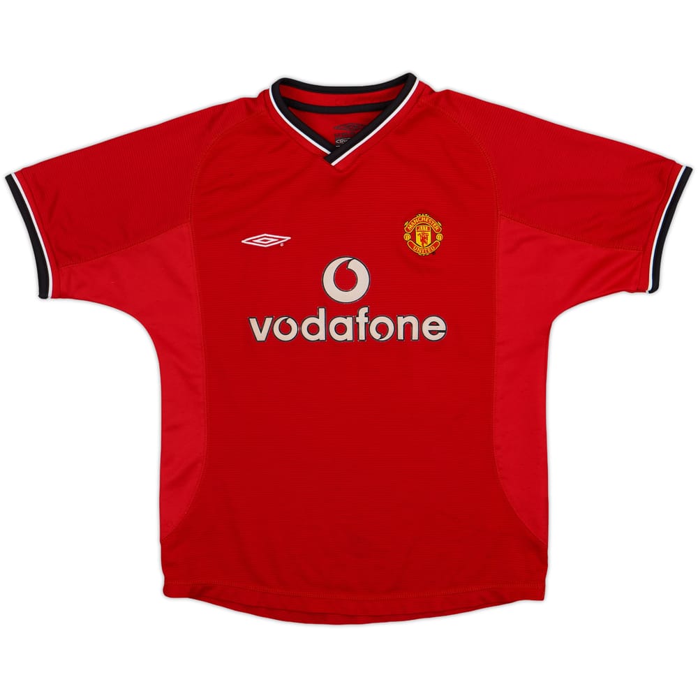 2000-02 Manchester United Home Shirt - 8/10 - (M.Boys)