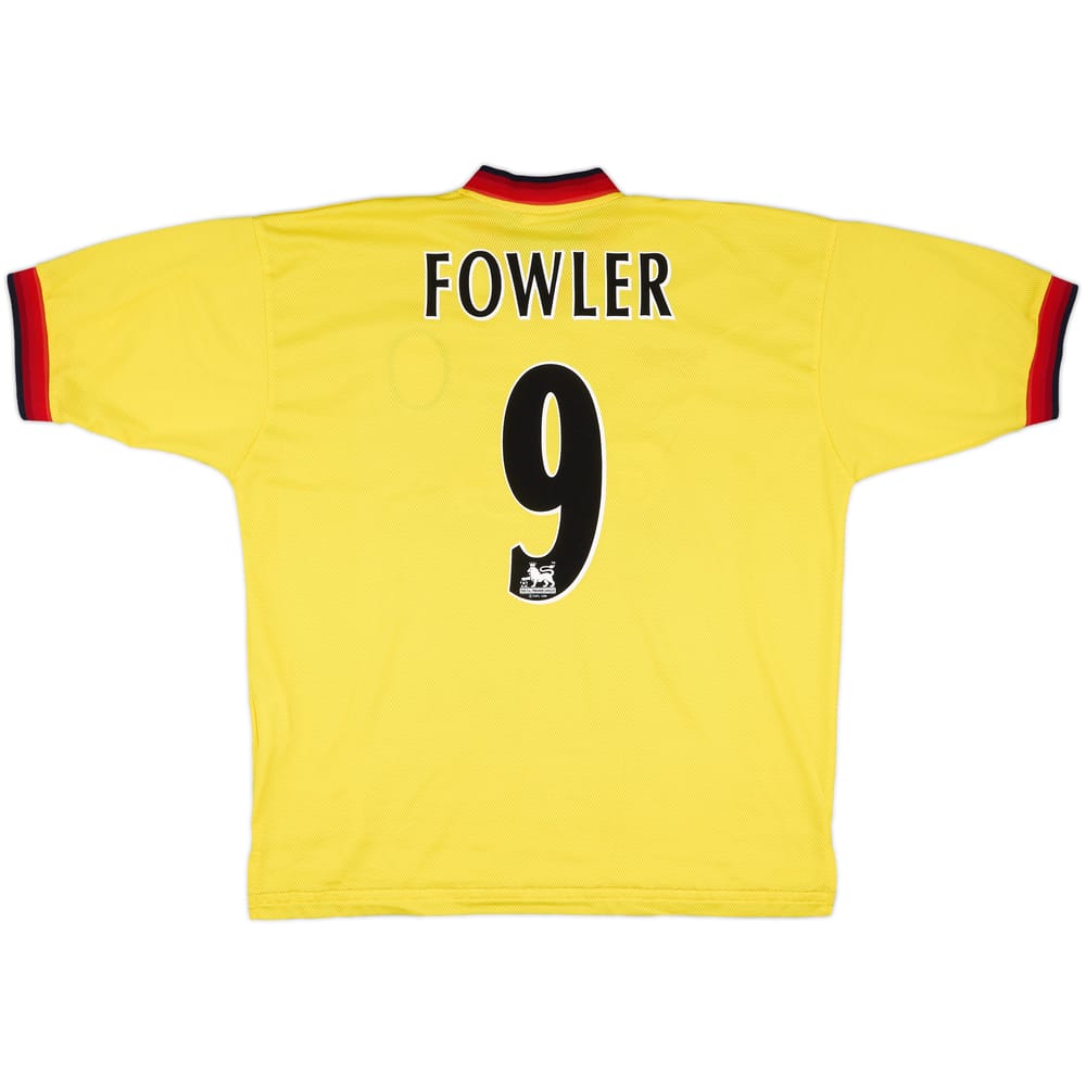 1997-99 Liverpool Away Shirt Fowler #9 - 8/10 - (XL)