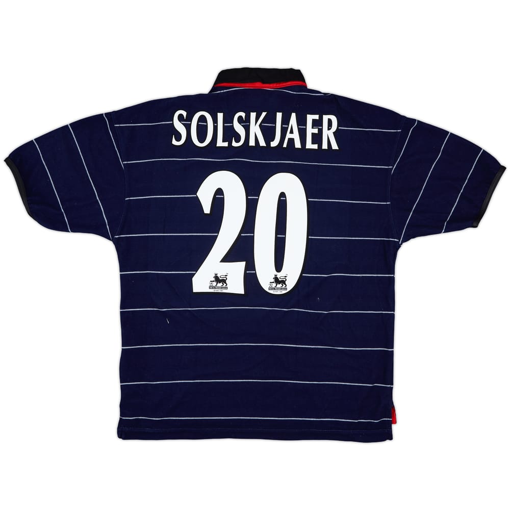 1999-00 Manchester United Away Shirt Solskjaer #20 - 9/10 - (M)