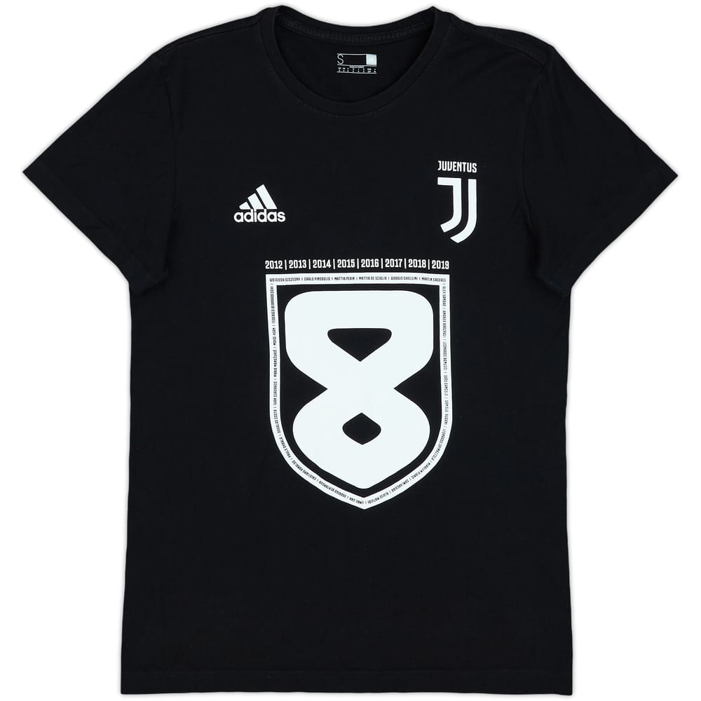 2019-20 Juventus adidas 8 Scudetti Celebratory Cotton Tee - 7/10 - (S)
