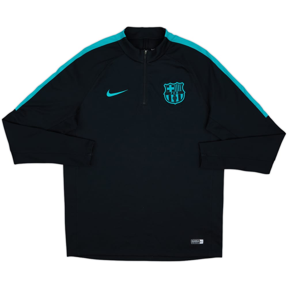 2015-16 Barcelona Nike 1/4 Zip Drill Top - 9/10 - (L)