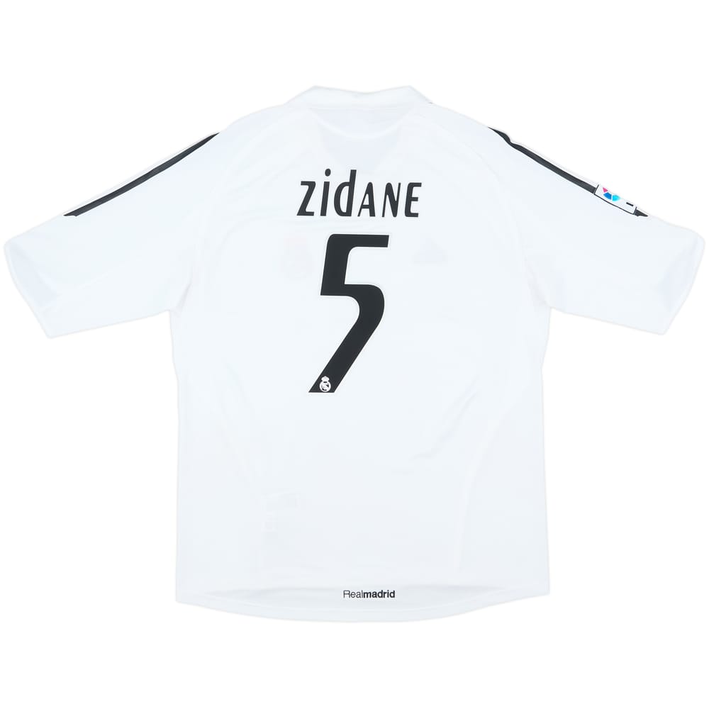 2005-06 Real Madrid Home Shirt Zidane #5 - 8/10 - (L)