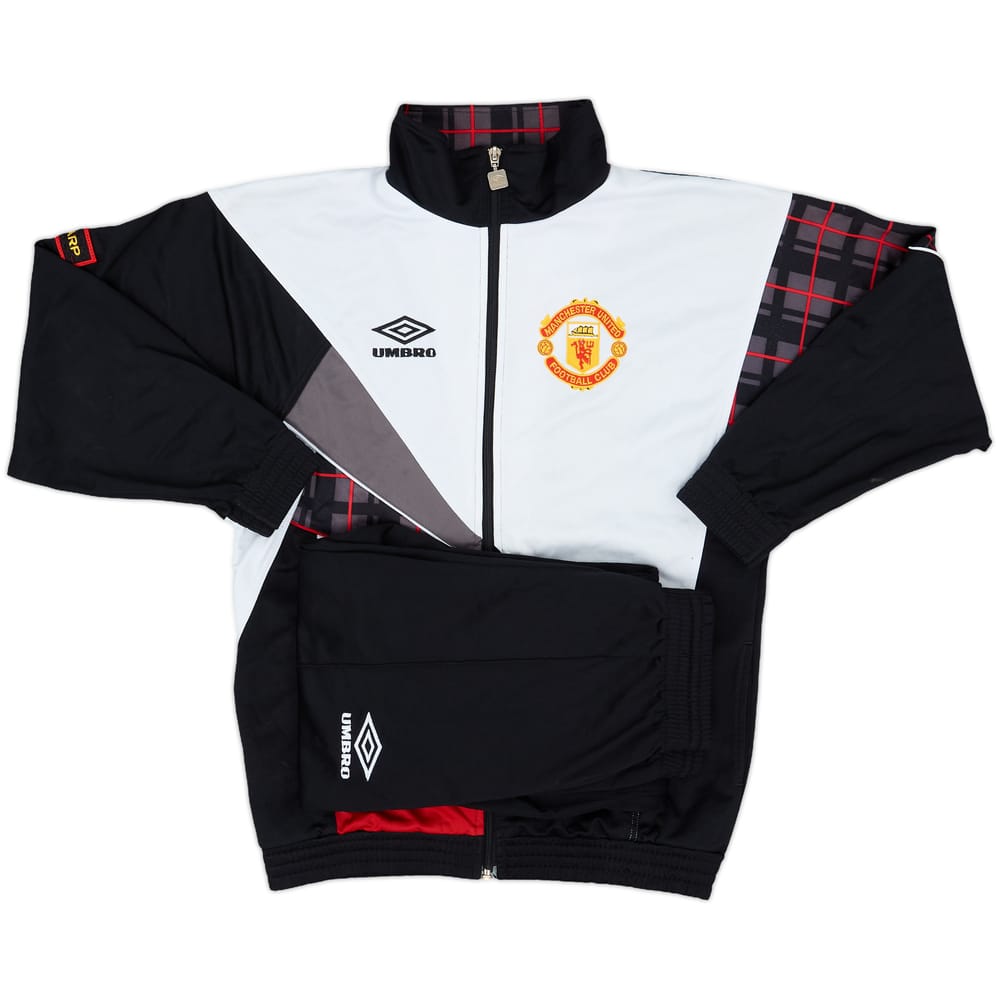 1992-93 Manchester United Umbro Tracksuit - 8/10 - (Y)