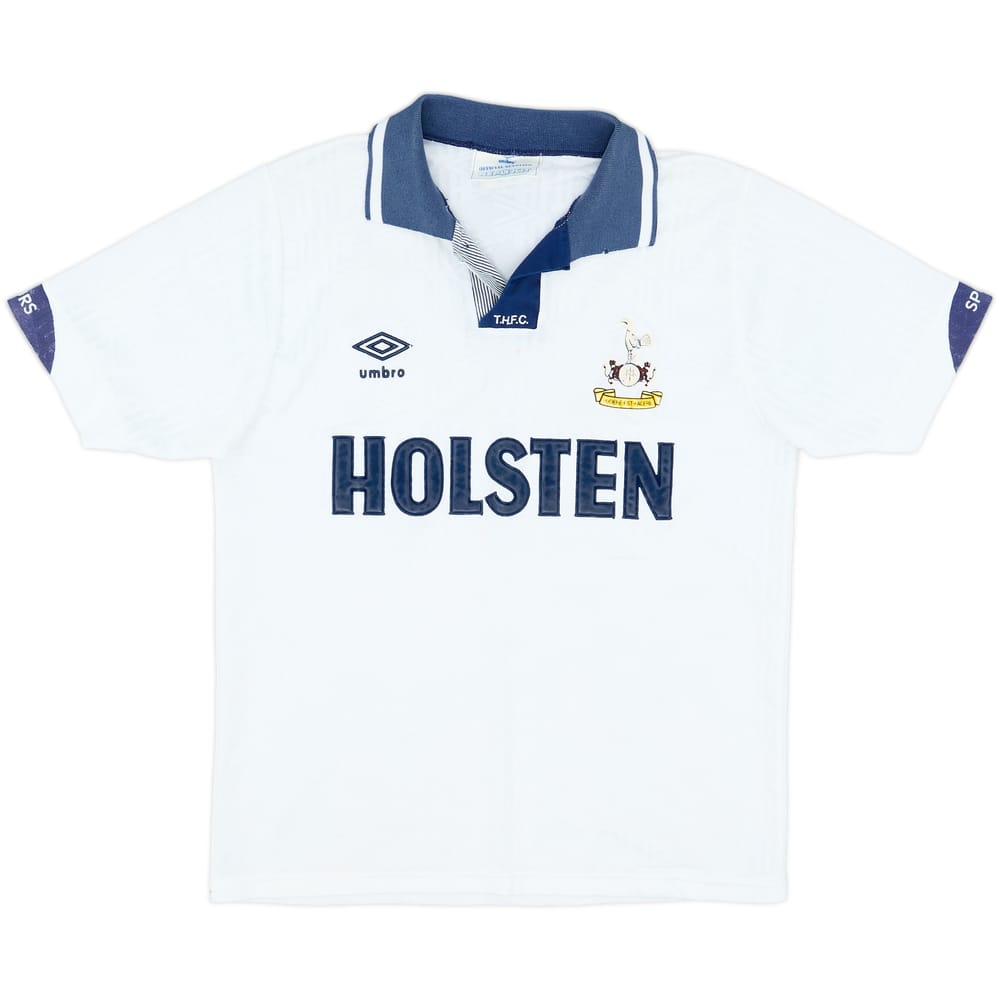 1991-93 Tottenham Home Full Kit - 5/10 - (S)