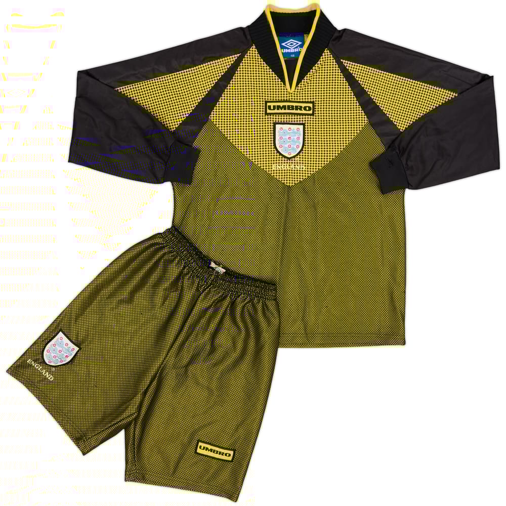 1998-99 England GK Shirt & Shorts - 9/10 - (L.Boys)