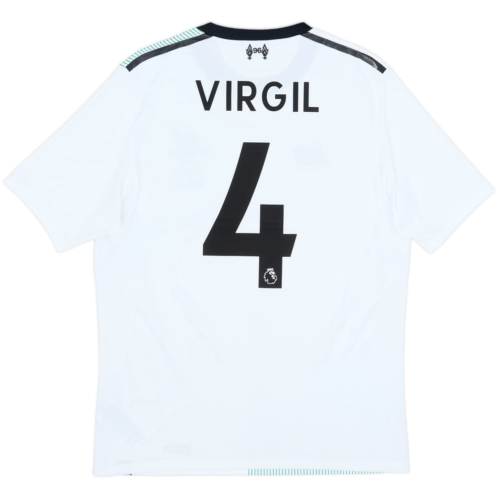 2017-18 Liverpool Away Shirt Virgil #4 - 9/10 - (S)
