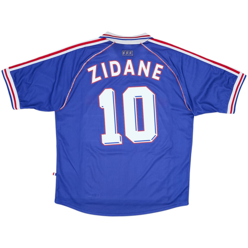 1998-00 France Home Shirt Zidane #10 - 7/10 - (XL)