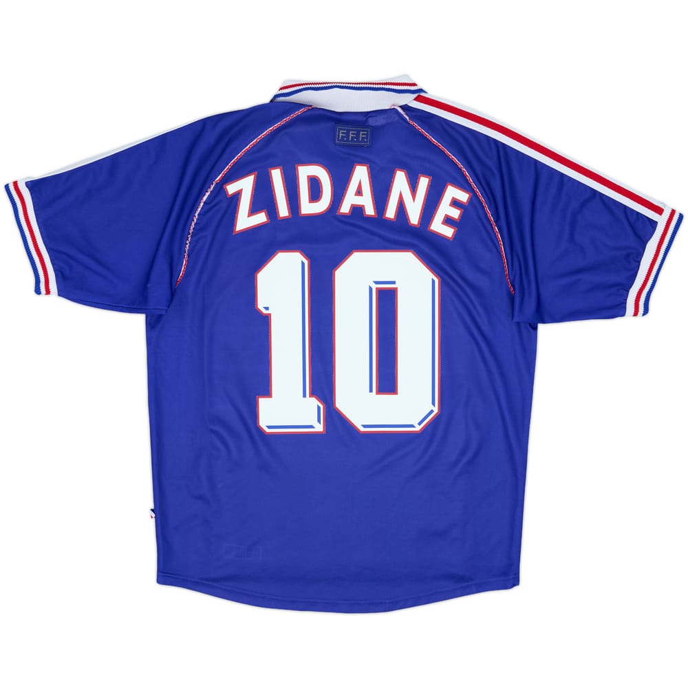 1998-00 France Home Shirt Zidane #10 - 8/10 - (M)