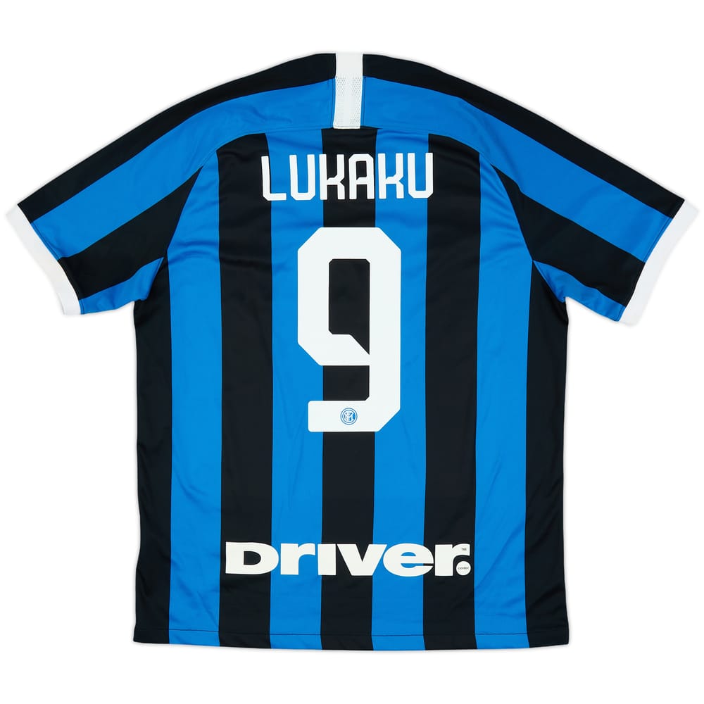 2019-20 Inter Milan Home Shirt Lukaku #9 - 9/10 - (L)