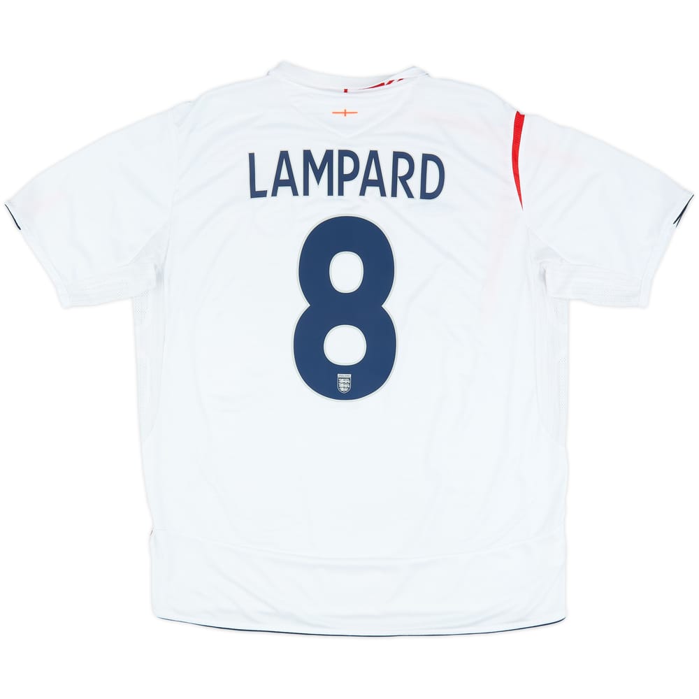 2005-07 England Home Shirt Lampard #8 - 6/10 - (XXL)