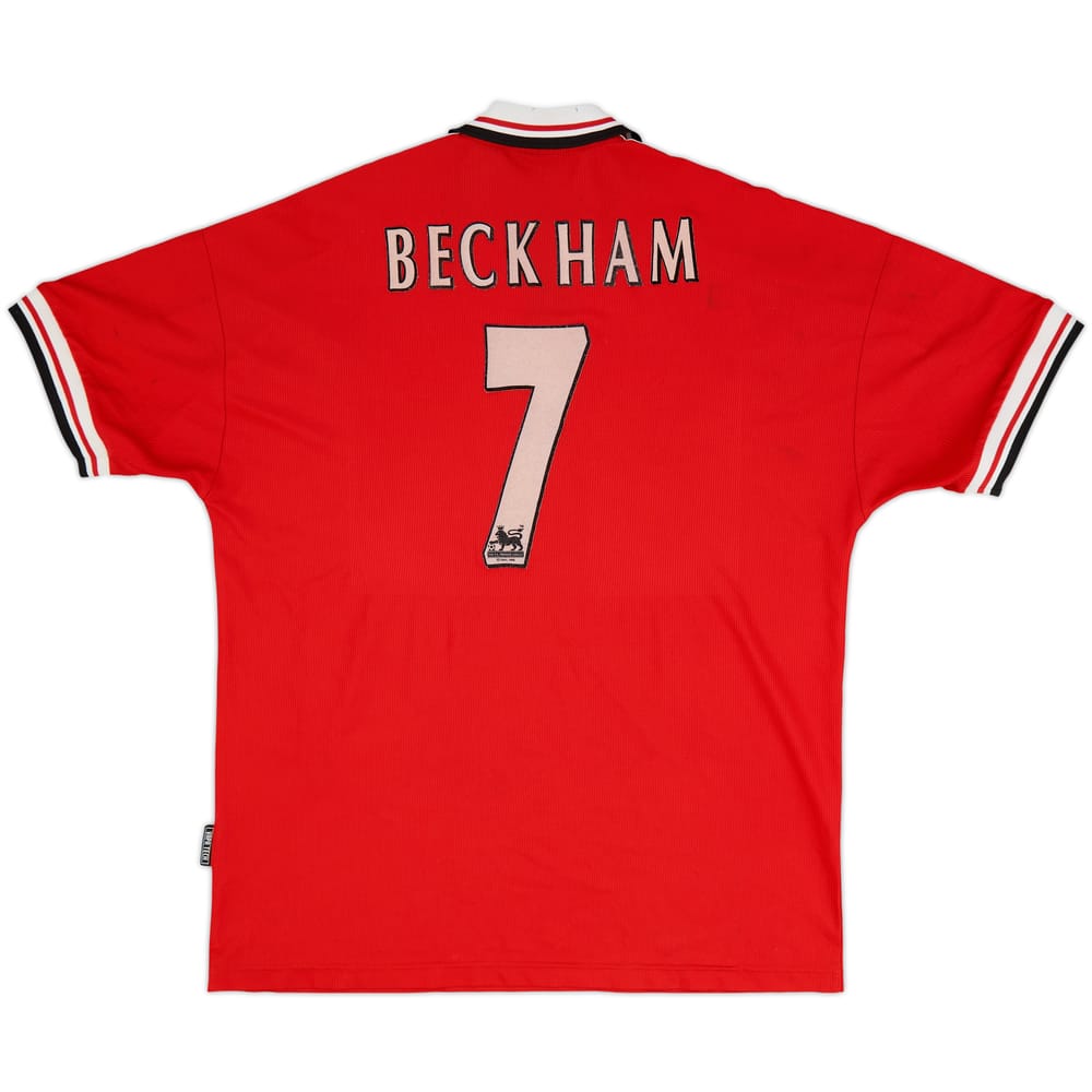 1998-00 Manchester United Home Shirt Beckham #7 - 5/10 - (XL)