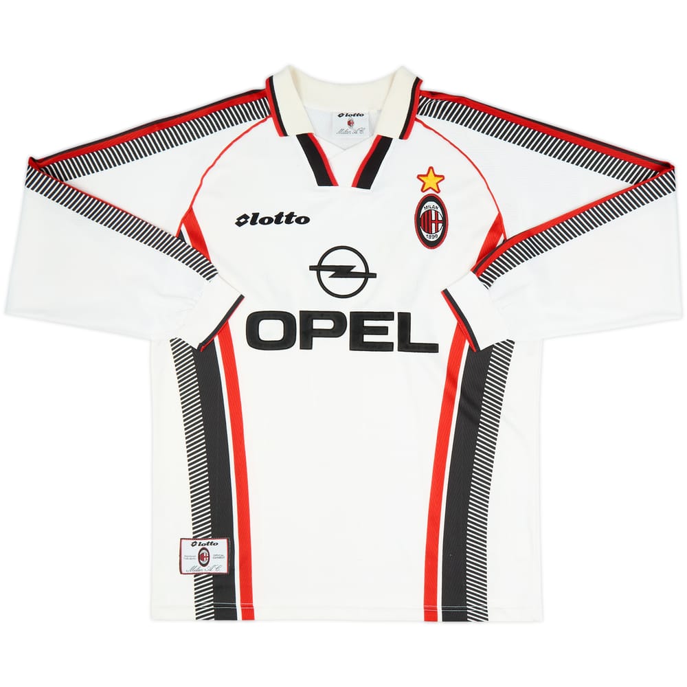 1997-98 AC Milan Away L/S Shirt - 4/10 - (L)