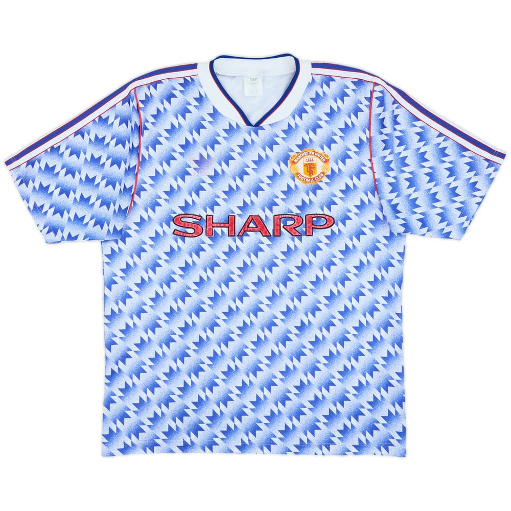 1990-92 Manchester United Away Shirt - 4/10 - (M)
