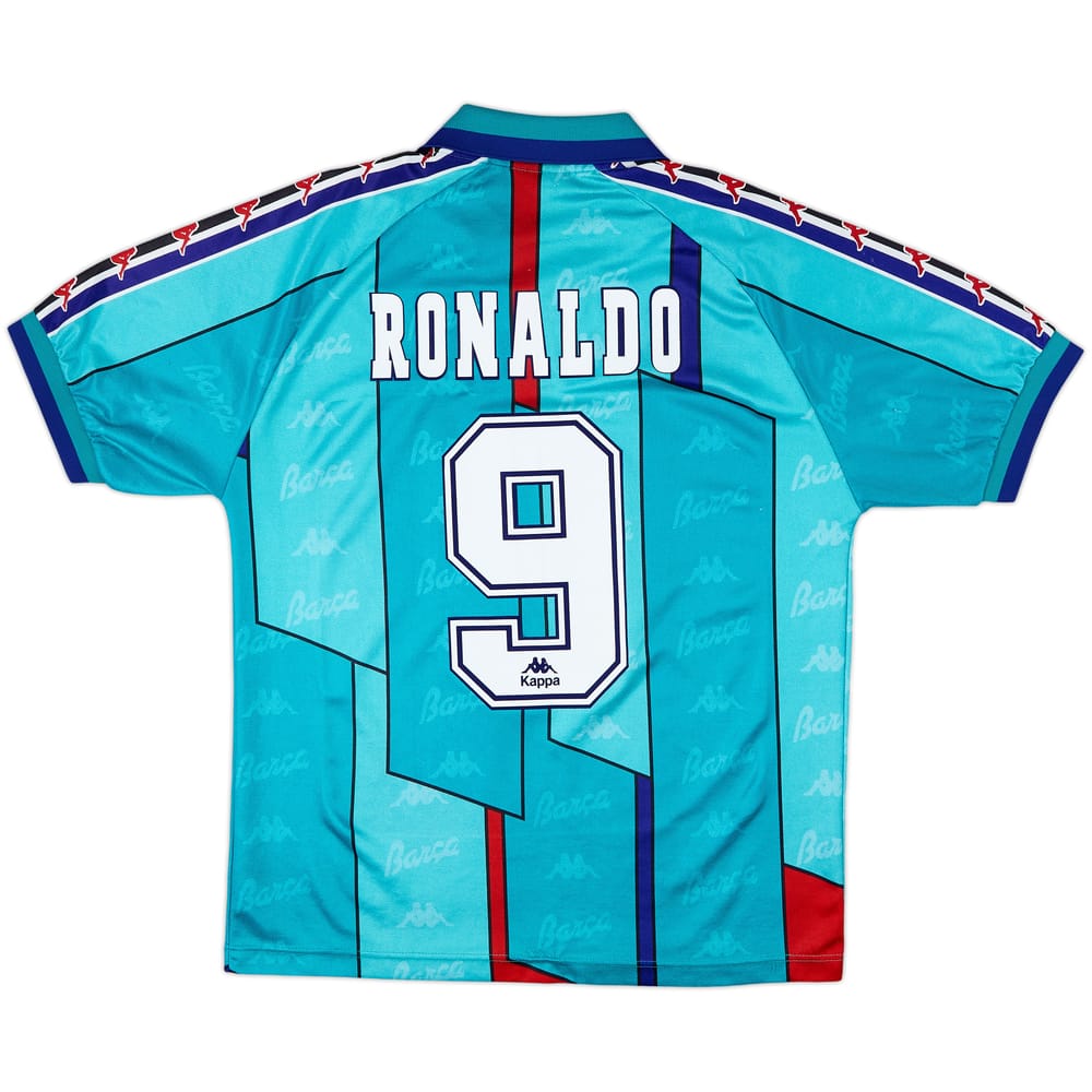 1995-97 Barcelona Away Shirt Ronaldo #9 - 9/10 - (M)