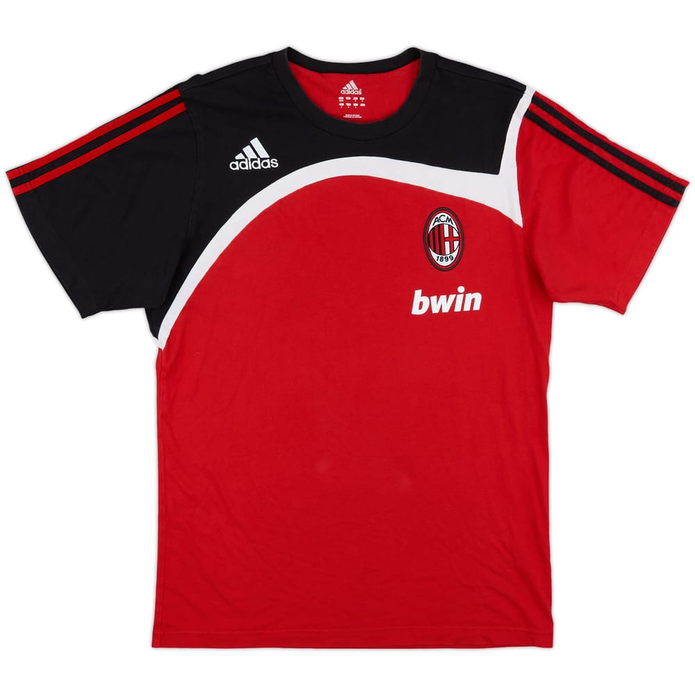 2007-08 AC Milan adidas Cotton Tee - 8/10 - (M)