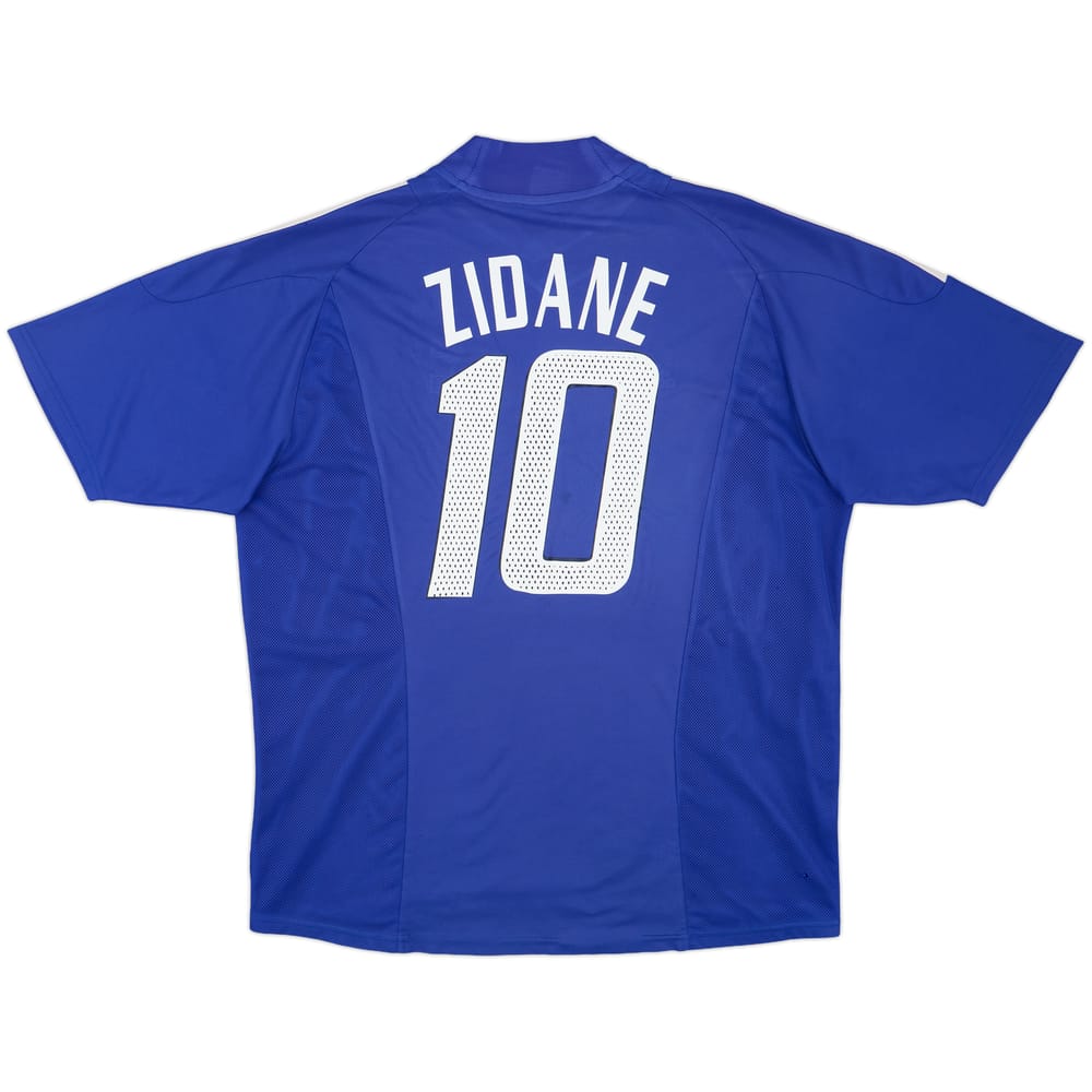 2002-04 France Home Shirt Zidane #10 - 6/10 - (XXL)