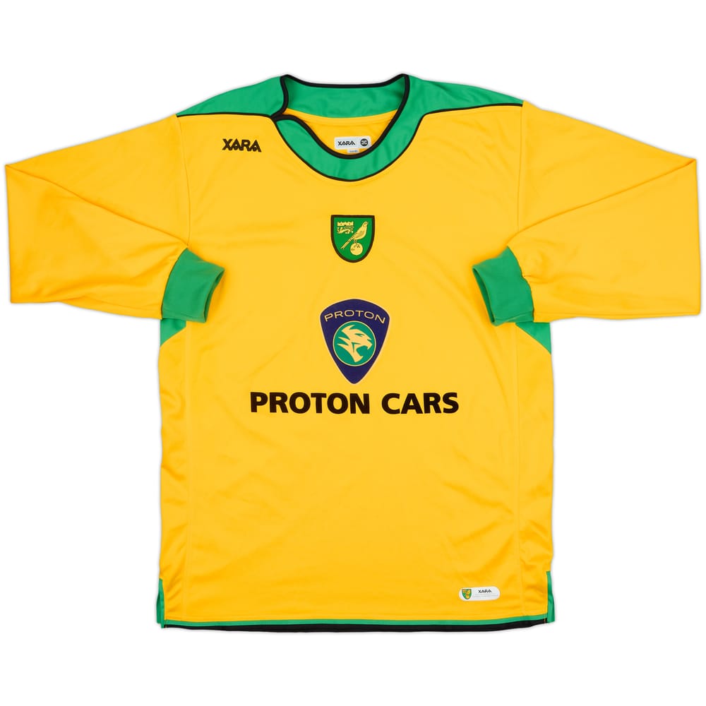 2005-06 Norwich Home L/S Shirt - 9/10 - (M)