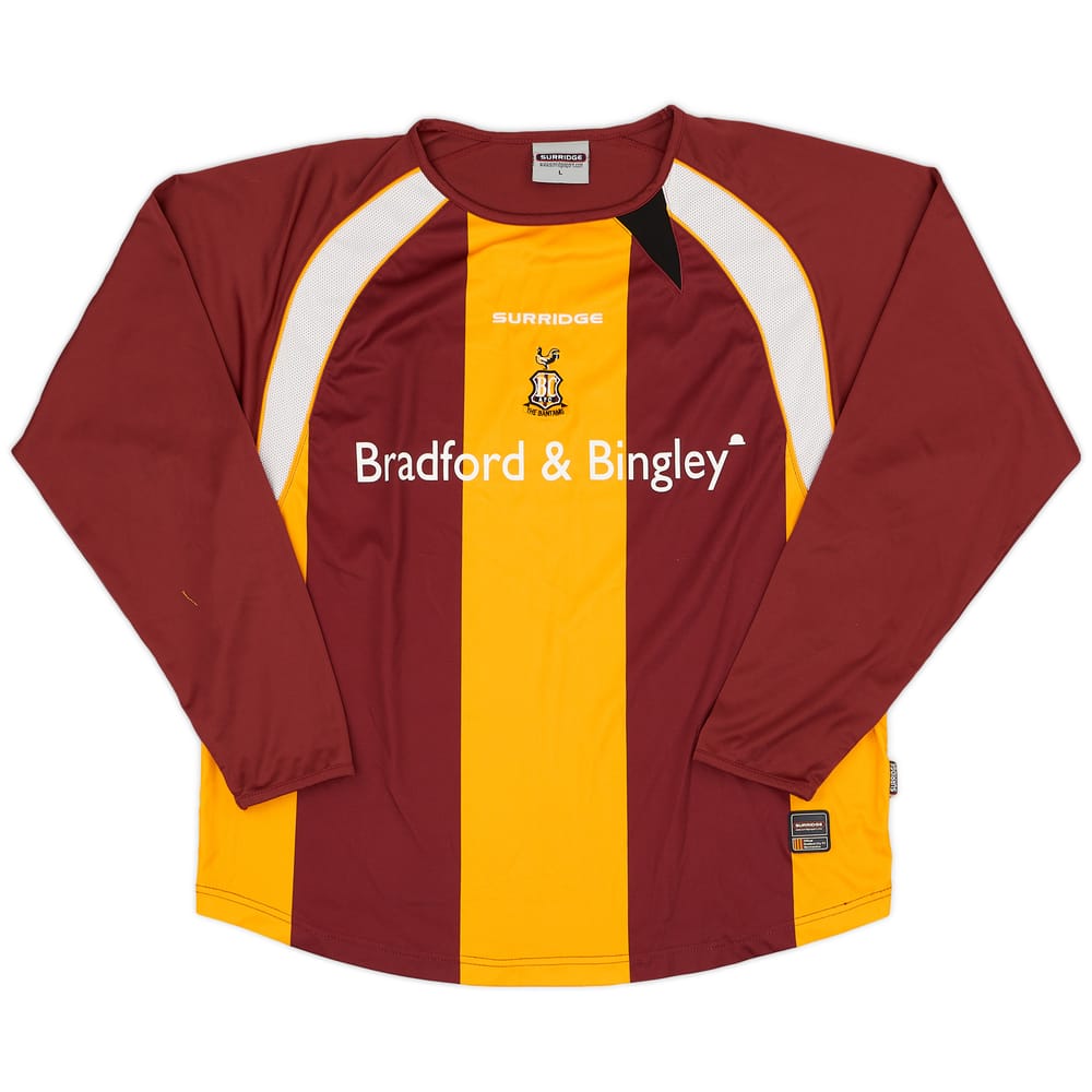 2006-07 Bradford City Home L/S Shirt - 9/10 - (L)