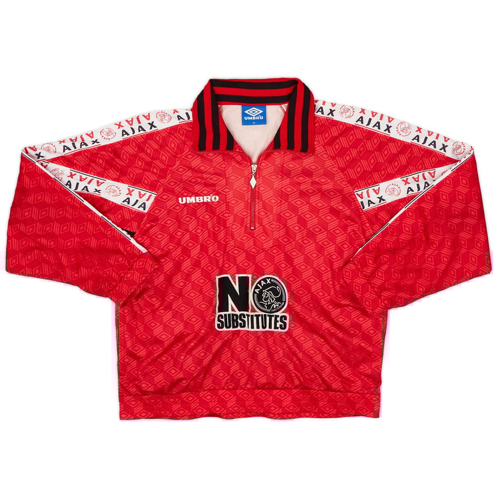 1996-97 Ajax Umbro 1/2 Zip Track Jacket - 9/10 - (M)